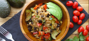 One pot vegan burrito bowl