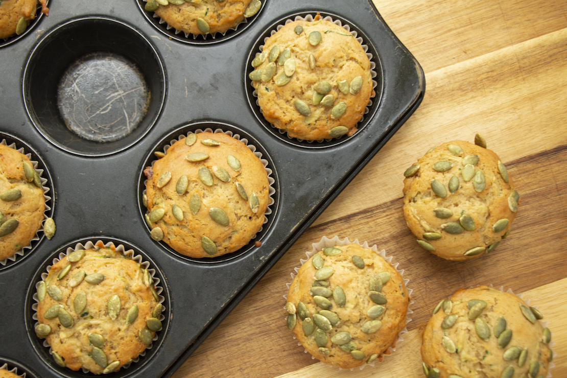 Muffins aux courgettes