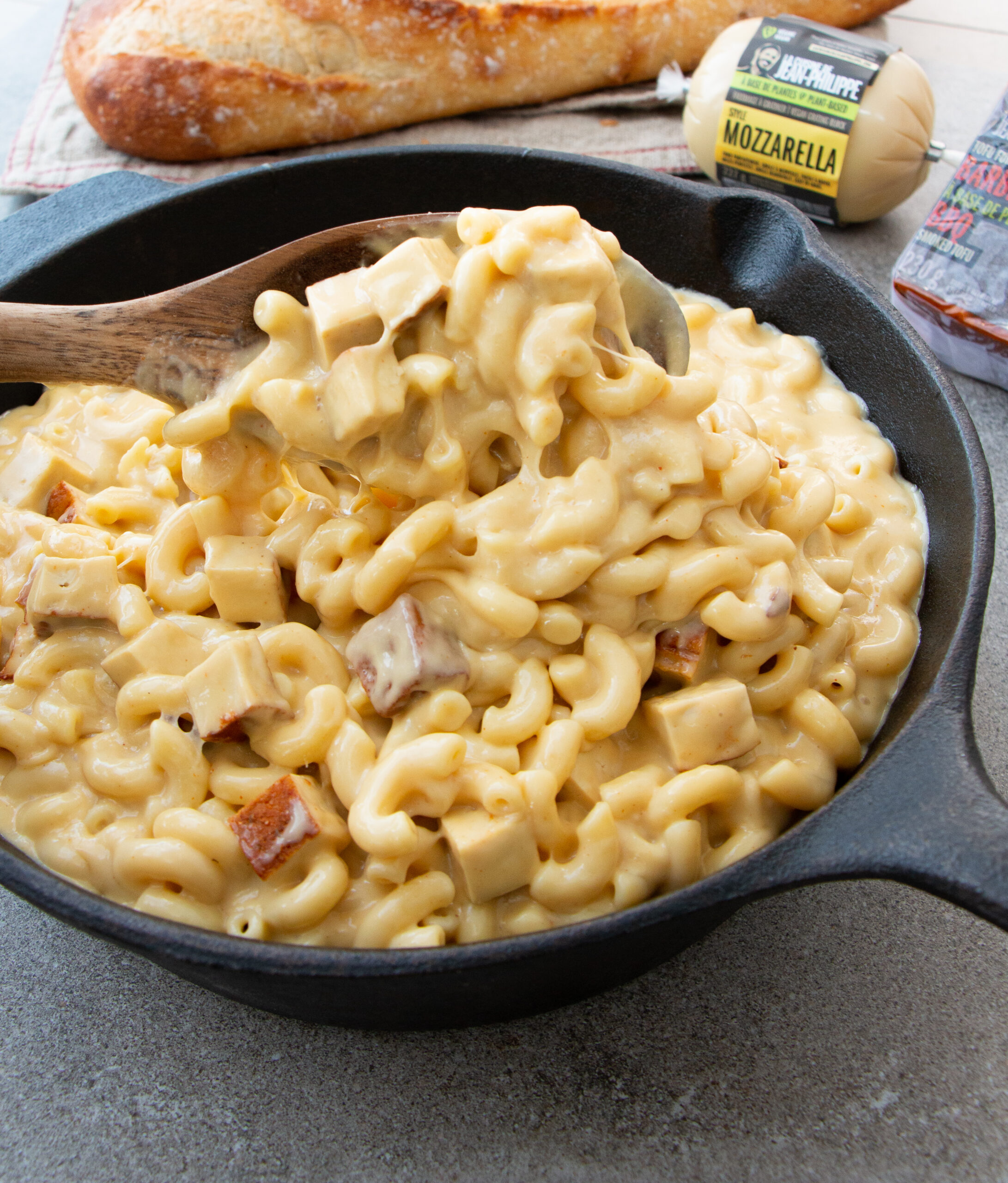 Mac’n cheese au tofu fumé