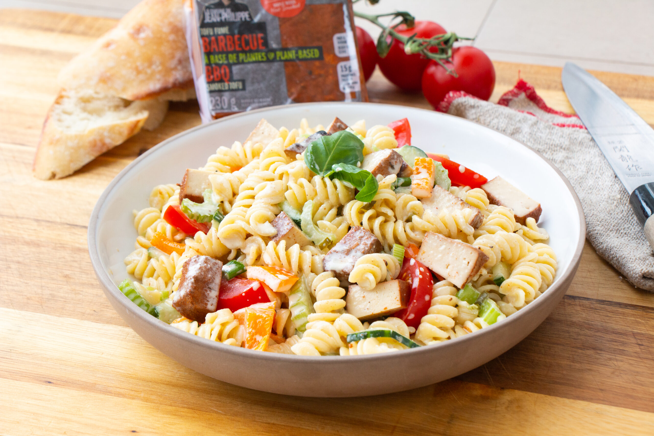 Salade de rotini au tofu fumé de La Cuisine de Jean-Philippe