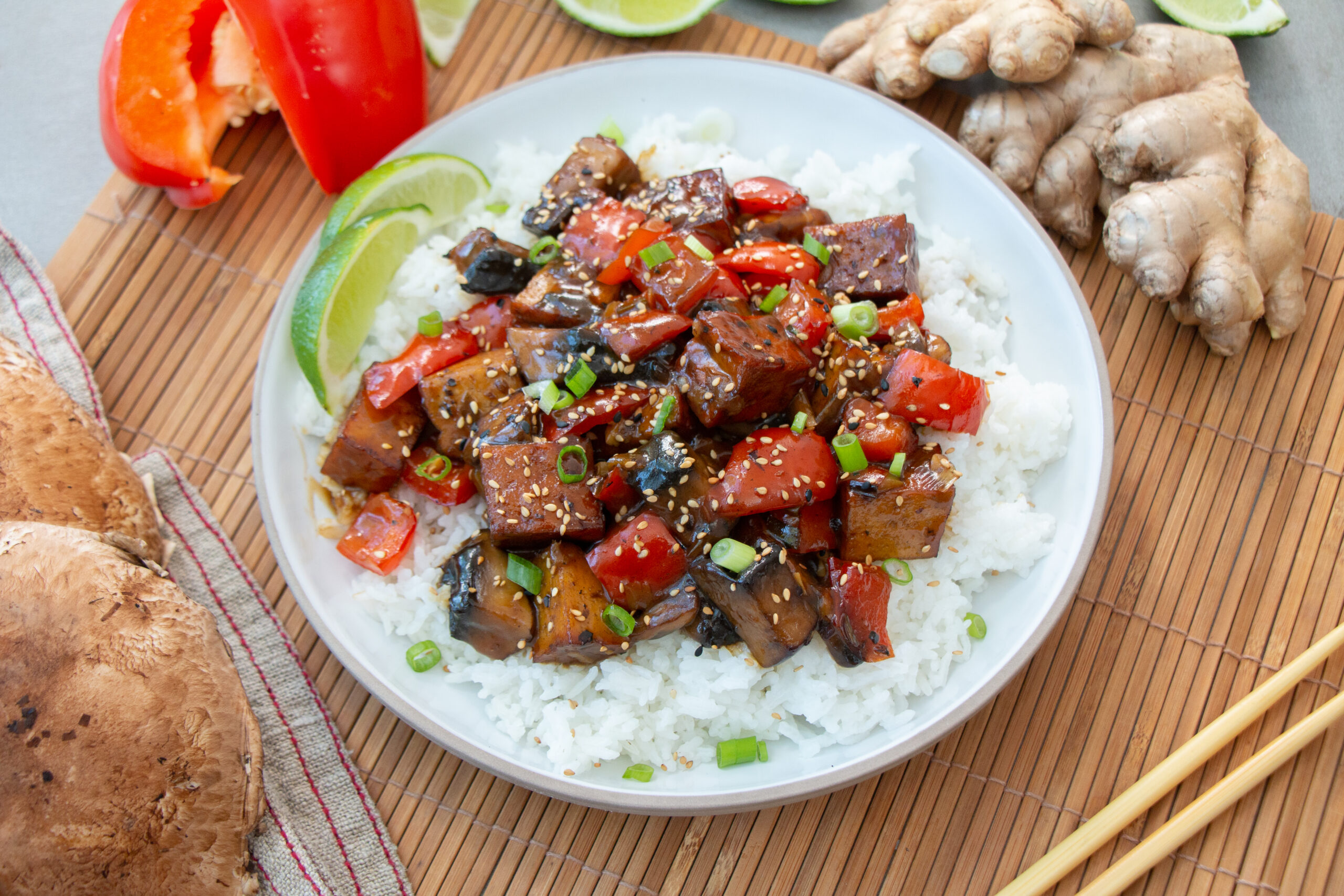 Tofu fumé aux 4 poivres et à l’orange
